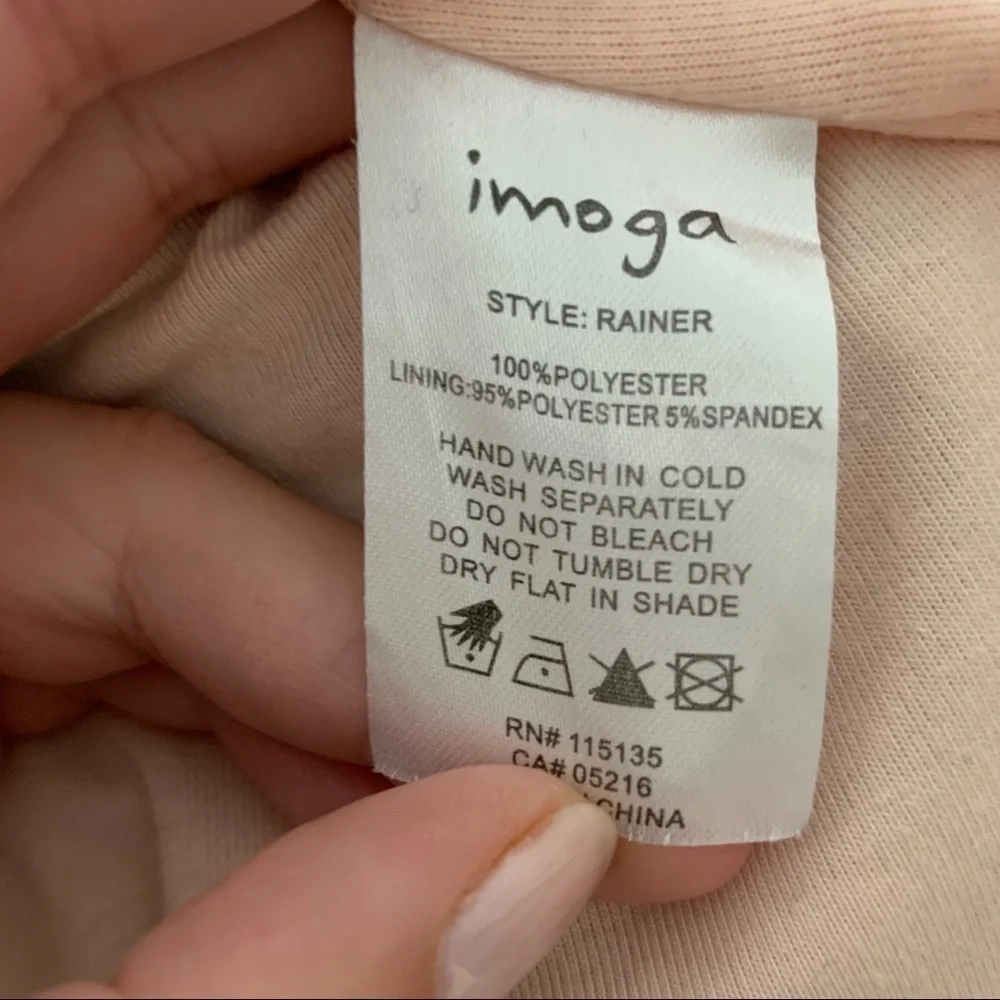 Imoga Blush Pink and Silver Chiffon Dress 10G